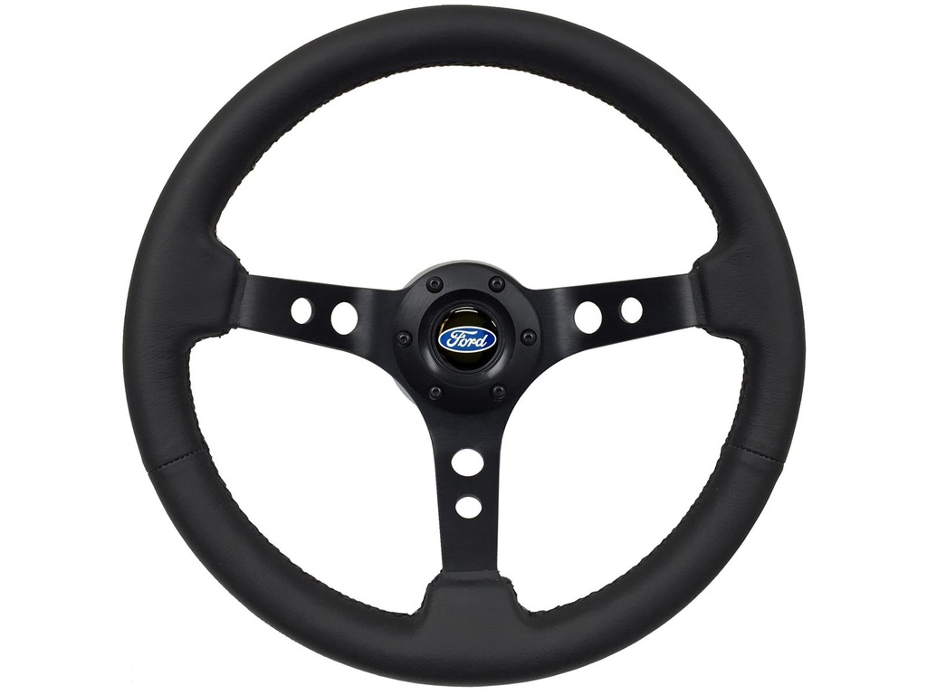 VSW S6 Series Sport Leather Steering Wheels ST3094-9B-1BLK 