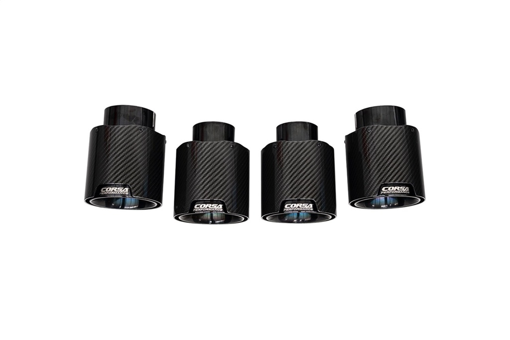 Corsa 21109CFBLK: EXH TIPS C8 CARBON FIBER