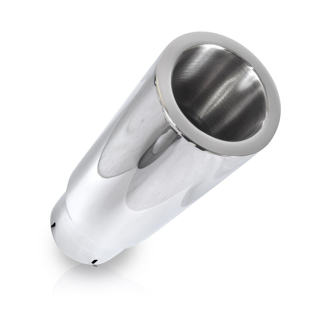 Stainless Works 794300: 794300 Exhaust Tail Pipe Tip, Universal, Double Wall Straight Cut Tip 3" Body 9" Length 3" Inlet