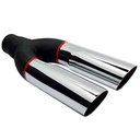 Jones Exhaust JDR214: Chrome Exhaust Resonator Tip Dual Angle Cut 6"