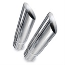 Stainless Works 770250: 770250 Exhaust Tail Pipe Tip, Universal, Resonator Slash Cut Tips 2-1/2" Inlet
