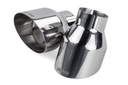 APR TPK0004: Single-Walled 4" Slash-Cut Tips (Polished Silver) - Set of 2