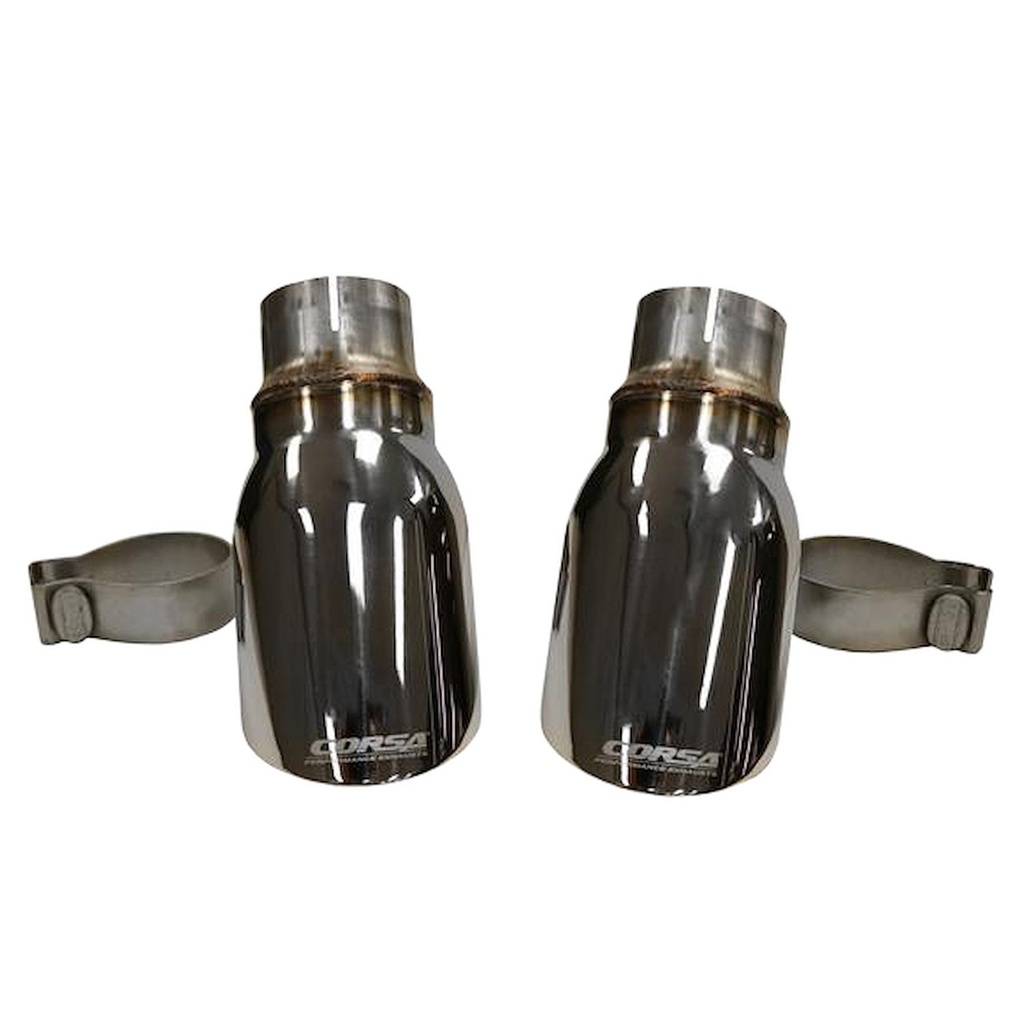 Corsa 14977: Pro Series Clamp-On Exhaust Tip 2.500 in. Inlet/4 in. Outlet