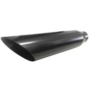 Jones Exhaust J244018AC2: Black Stainless Steel Exhaust Tip Angled 4"