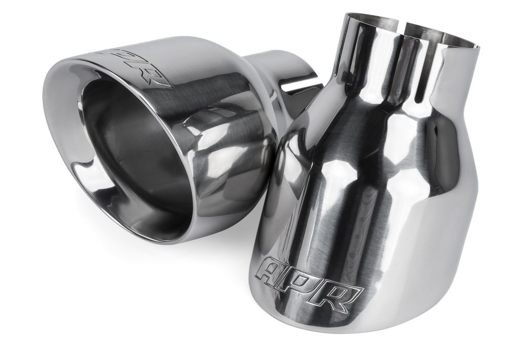 APR TPK0001: Double-Walled 4" Slash-Cut Tips (Polished) - Set of 2