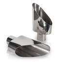 Stainless Works 782250: 782250 Exhaust Tail Pipe Tip, Universal, Slash Cut Big Oval Tips 2-1/2" Inlet