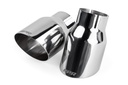 APR TPK0005: Single-Walled 3.5" Slash-Cut Tips (Polished Silver) - Set of 2