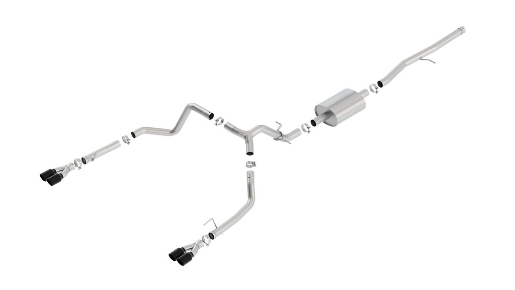 Borla Cat-Back Exhaust System S-Type Chevrolet Silverado 1500/ 2019-2026 GMC Sierra 1500 40770BC