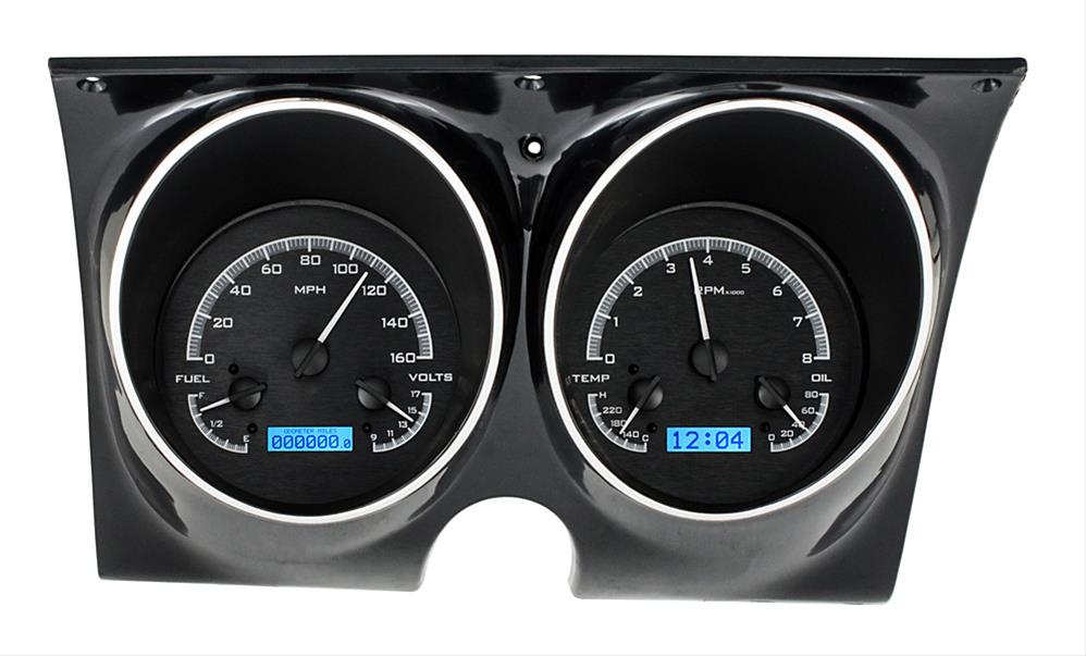 Dakota Digital VHX Series Direct-Fit Analog Gauge Systems for 1967-1968 CAMARO - VHX-67C-CAM-K-B 