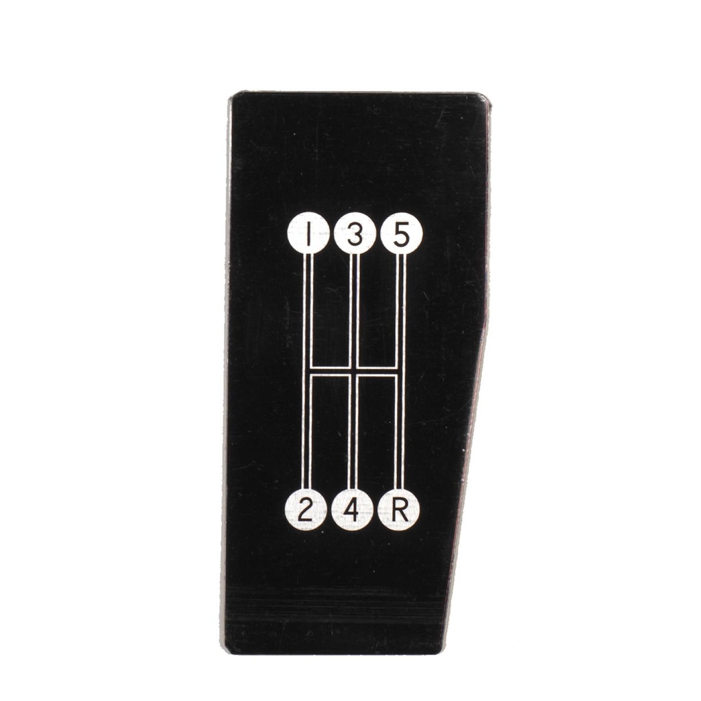 Silver Sport Shift Pattern Plates for 1968-1976 CORVETTE - SLG-C3EVNP5 