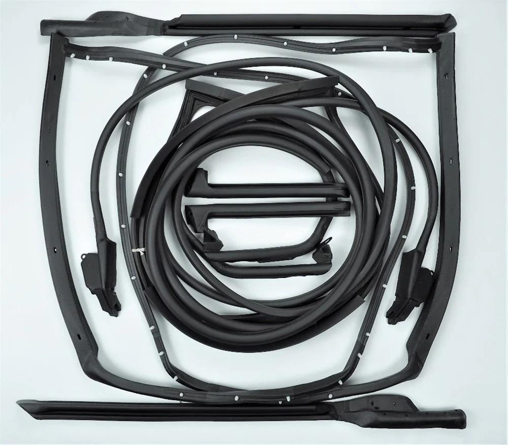 Corvette Rubber Convertible T-Top and Door Weatherstrip Kits for 1970-1972 CORVETTE - K010 