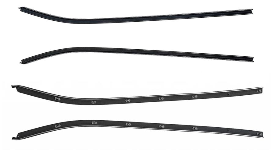 Precision Replacement Parts Beltline Moldings for 1969-1982 CORVETTE - WFK 1417 69  Coupe T/Top 69-82, Left and Right Hand, 4 Piece Kit 