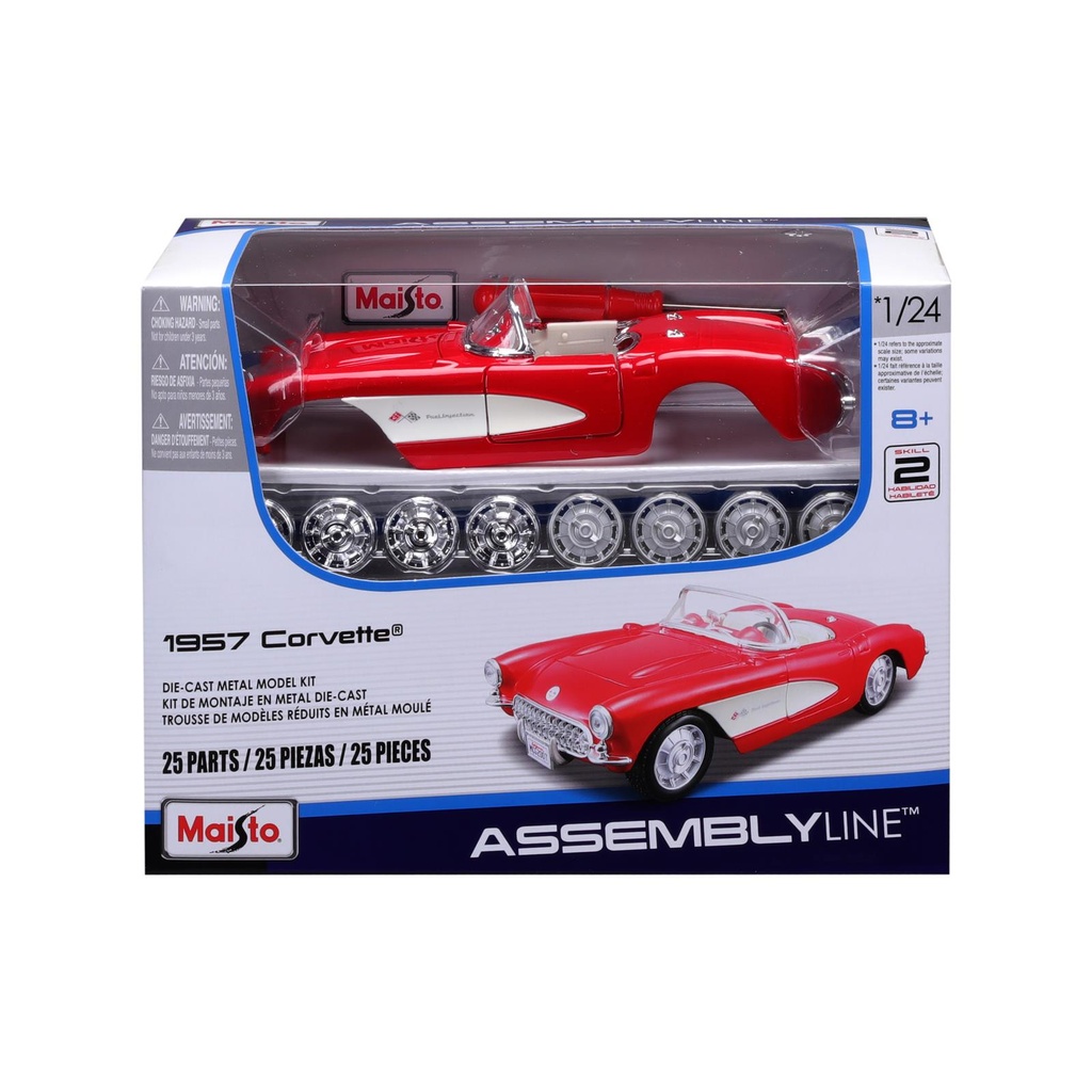 1:24 Scale 1957 Chevy Corvette Diecast Model 39275 