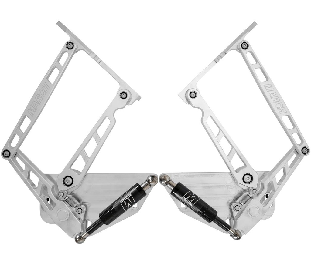 March Performance Ultra Series Hood Hinges for 1973-1979 F-100, 1975-1979 F-150 - HH79FT-S-05 
