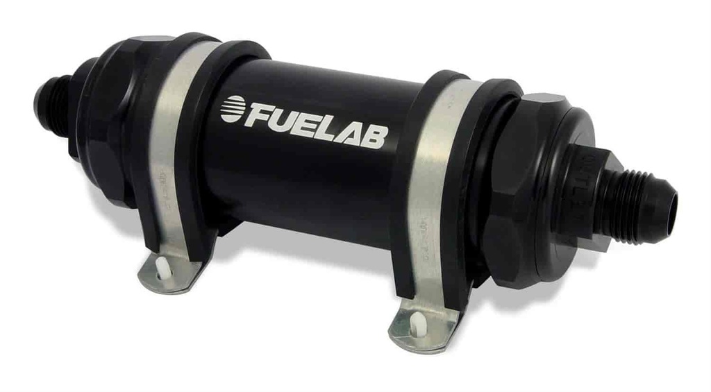Fuelab 82832-1: 828 Series In-Line Fuel Filter with 5" Element Long Length