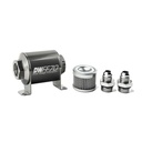 DeatschWerks 803070010K8: 803070010K8 In-line fuel filter element and housing kit stainless steel 10 micron -8AN 70mm. Universal