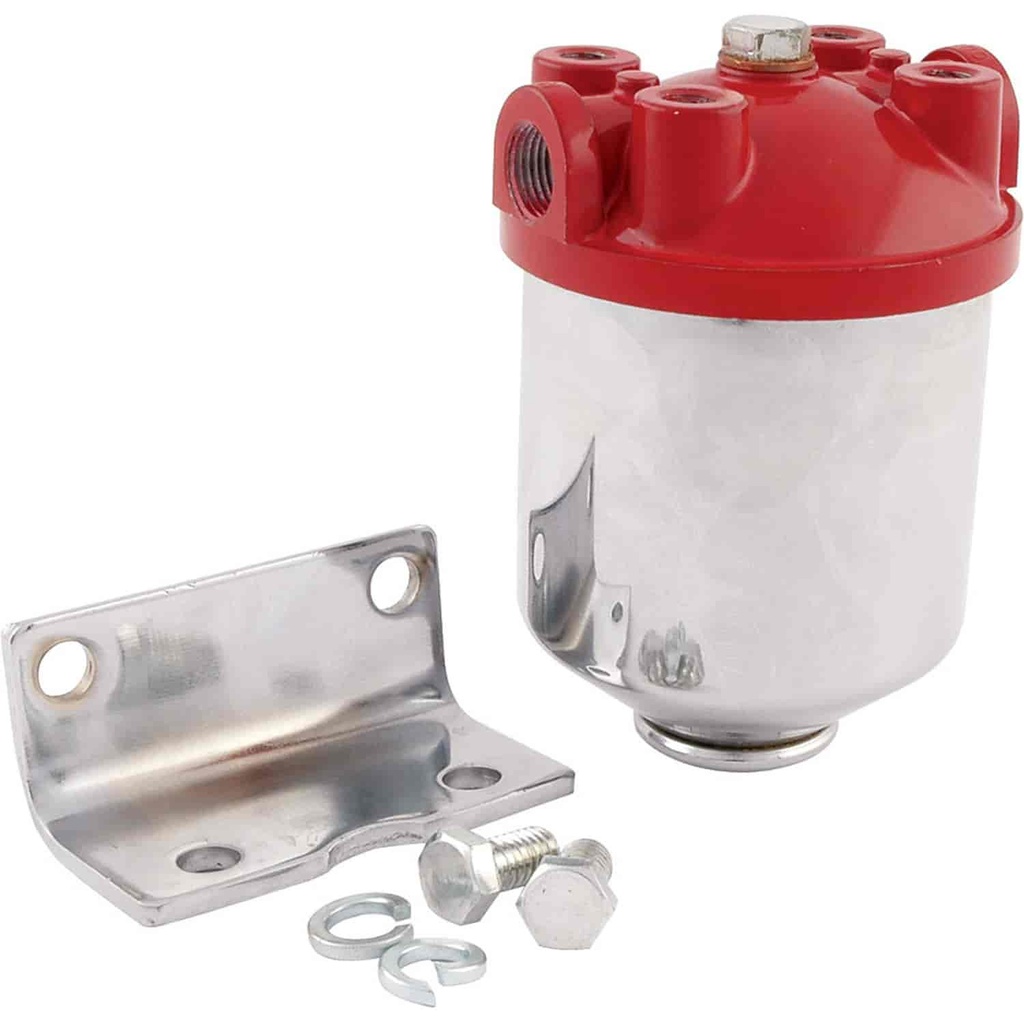 Allstar Performance ALL40250: Fuel Filter Chrome Canister Maximum psi: 200