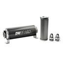 DeatschWerks 803160010K8: 803160010K8 In-line fuel filter element and housing kit stainless steel 10 micron -8AN 160mm. Universal