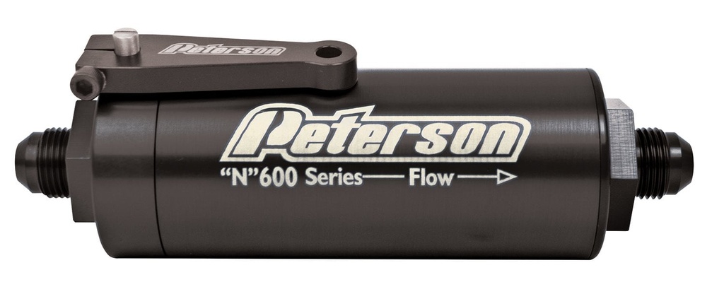 Peterson Fluid Systems 09-0624: 100 Micron Filter W/Ball Valve -6 AN Fittings