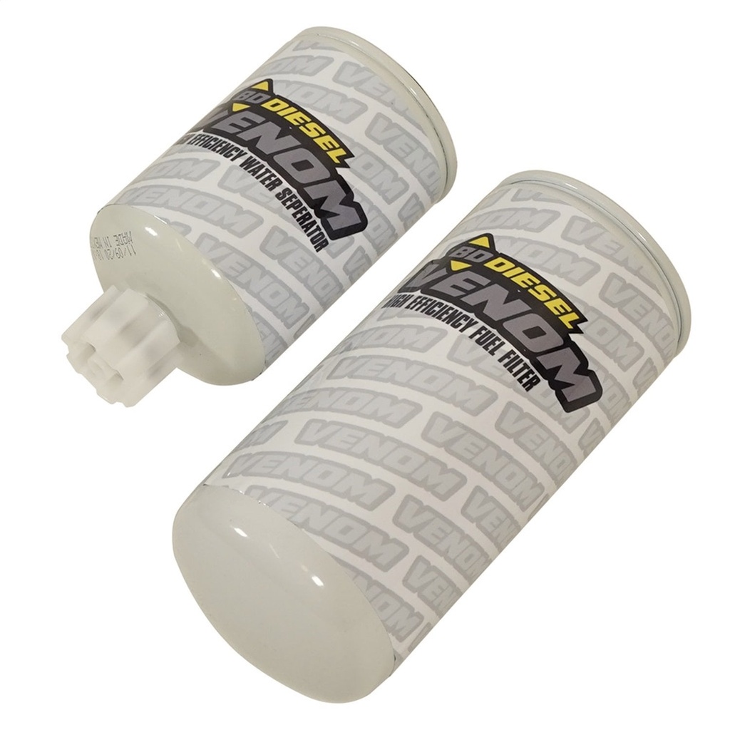 BD Diesel 1050341: 1050341 Venom Lift Pump Replacement Filter Dual-Pack - Fuel & Water Separator