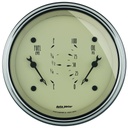 AutoMeter 3-3/8" DUAL GAUGE, 100 PSI/0-90 Ω, ANTIQUE BEIGE