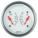 AutoMeter 3-3/8" DUAL GAUGE, 100 PSI/0-90 Ω, ARCTIC WHITE