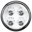 AutoMeter 5" QUAD GAUGE, 100 PSI/100-250 °F/8-18V/0-90 Ω, PRESTIGE PEARL