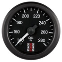 AutoMeter OIL TEMP, PRO STEPPER MOTOR, 52MM, BLK, 140-280 °F, STEPPER MOTOR, 1/8" NPTF MALE
