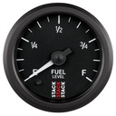 AutoMeter 2-1/16" FUEL LEVEL, PROGRAMMABLE 0-280 Ω, STEPPER MOTOR, STACK BLK