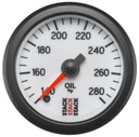 AutoMeter OIL TEMP, PRO STEPPER MOTOR, 52MM, WHT, 140-280 °F, STEPPER MOTOR, 1/8" NPTF MALE