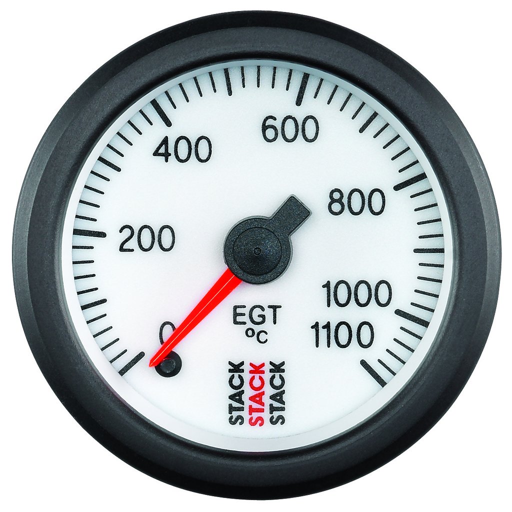 AutoMeter EXHAUST GAS TEMP, PRO STEPPER MOTOR, 52MM, WHT, 0-1100 °C