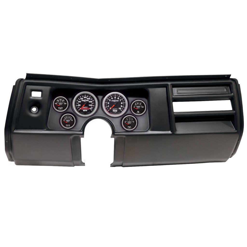 AutoMeter GAUGE KIT, 6 PC, (3 3/8" X2, 2 1/16" X4), CHEVELLE/EL CAMINO/MALIBU 69 NO VENT, SPORT-COMP II