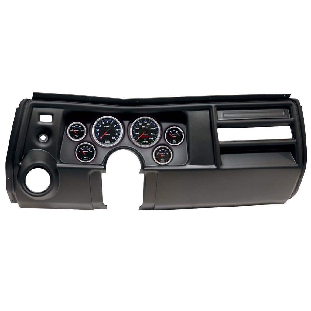 AutoMeter GAUGE KIT, 6 PC, (3 3/8" X2, 2 1/16" X4), CHEVY CHEVELLE VENT 69, COBALT
