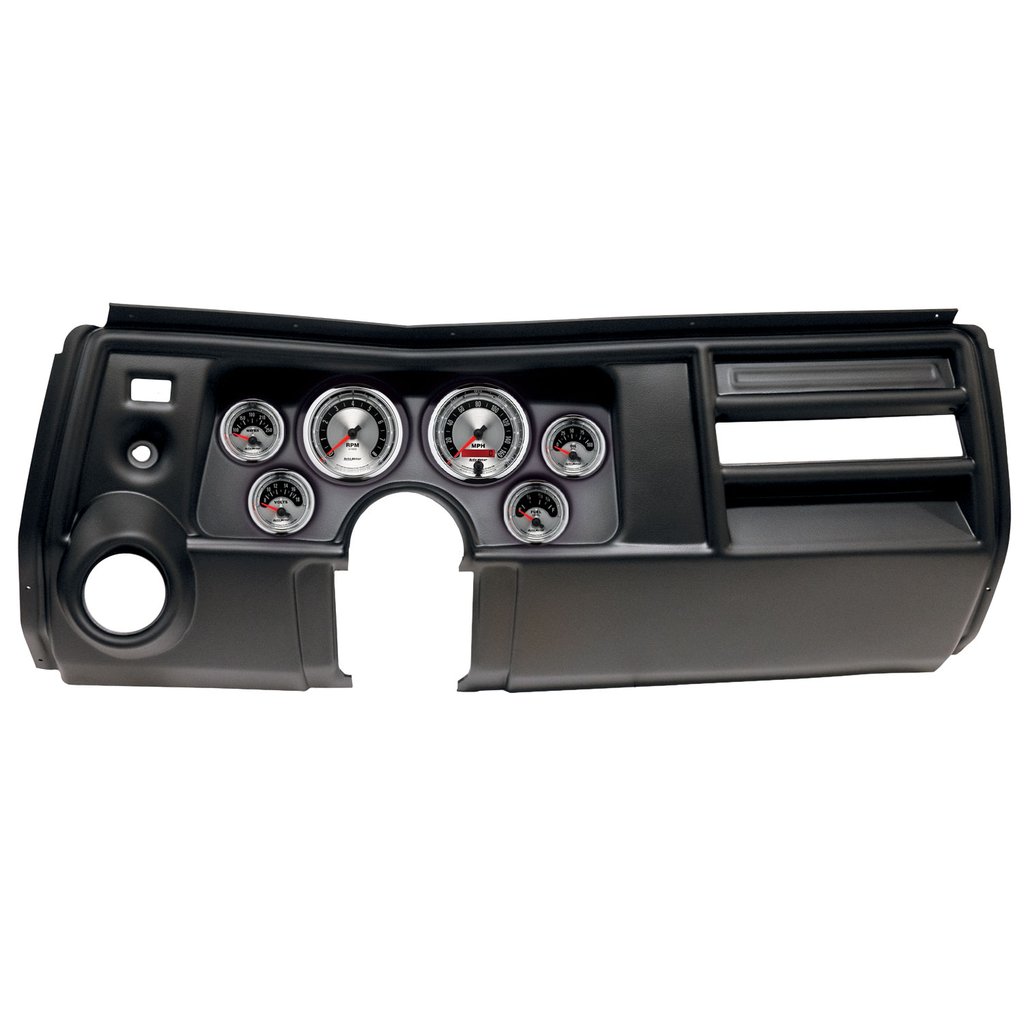 AutoMeter GAUGE KIT, 6 PC, (3 3/8" X2, 2 1/16" X4), CHEVY CHEVELLE VENT 69, AMERICAN MUSCLE