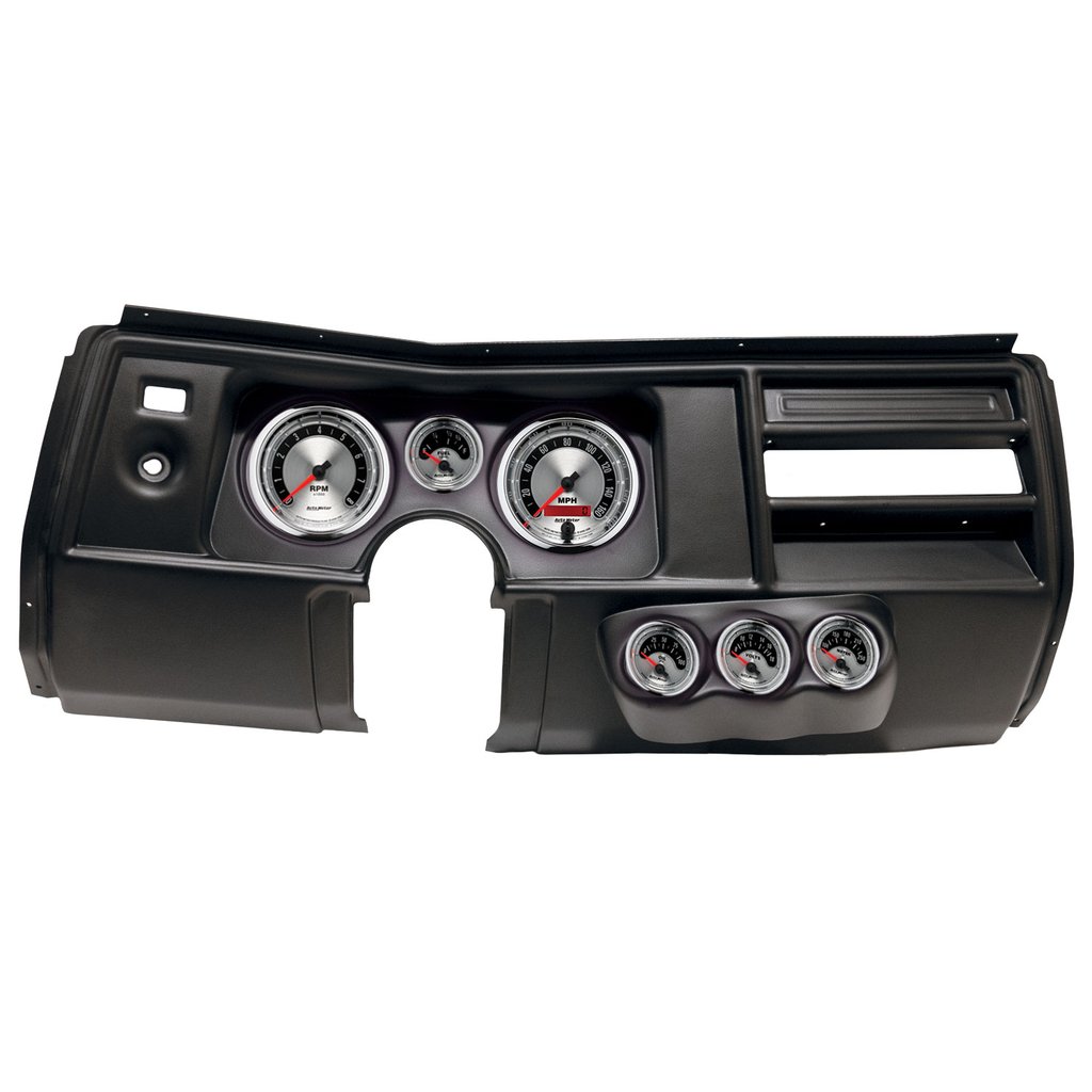 AutoMeter GAUGE KIT, 6 PC, (5" X2, 2 1/16" X4), CHEVY CHEVELLE NO VENT 69, AMERICAN MUSCLE