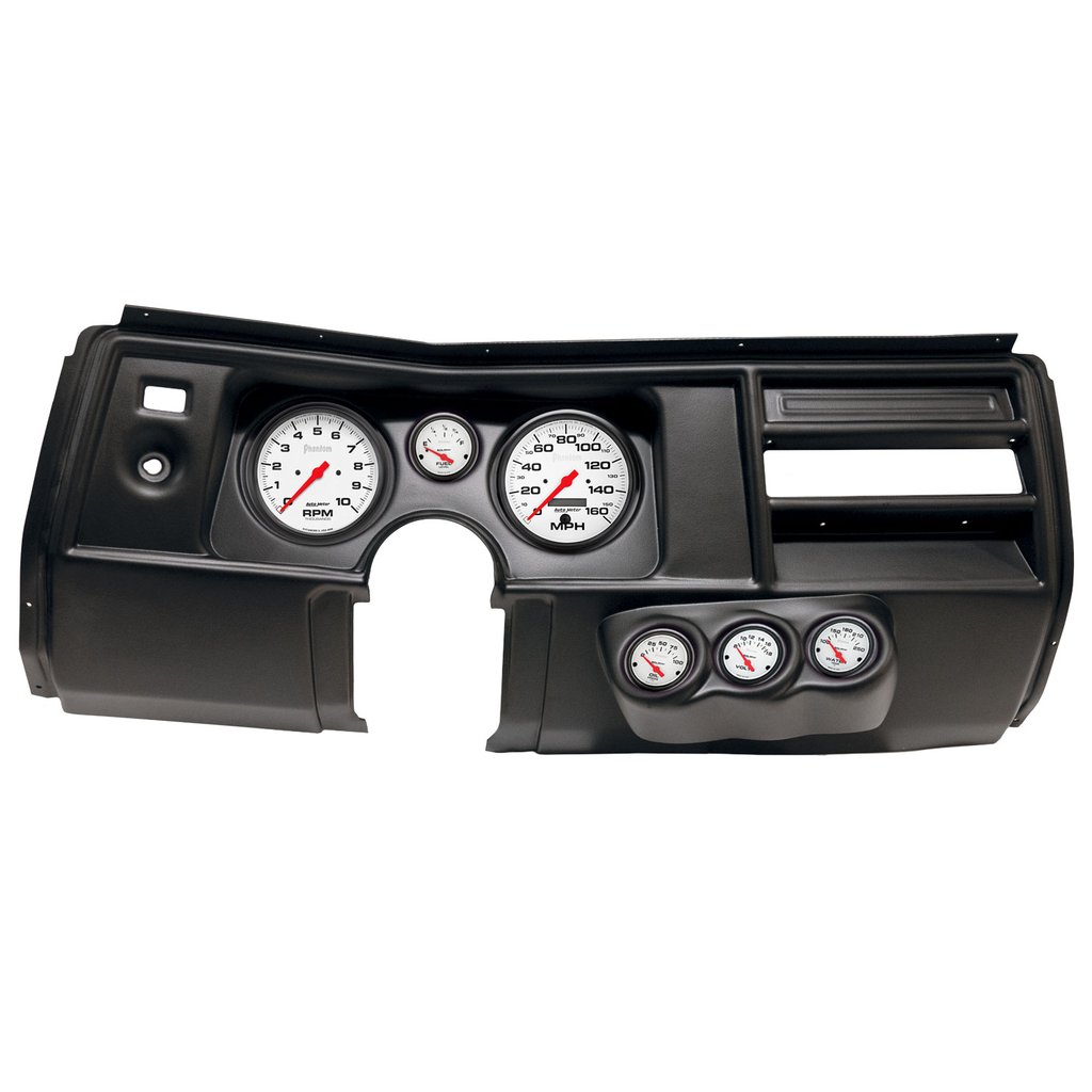 AutoMeter GAUGE KIT, 6 PC, (5" X2, 2 1/16" X4), CHEVY CHEVELLE NO VENT 69, PHANTOM