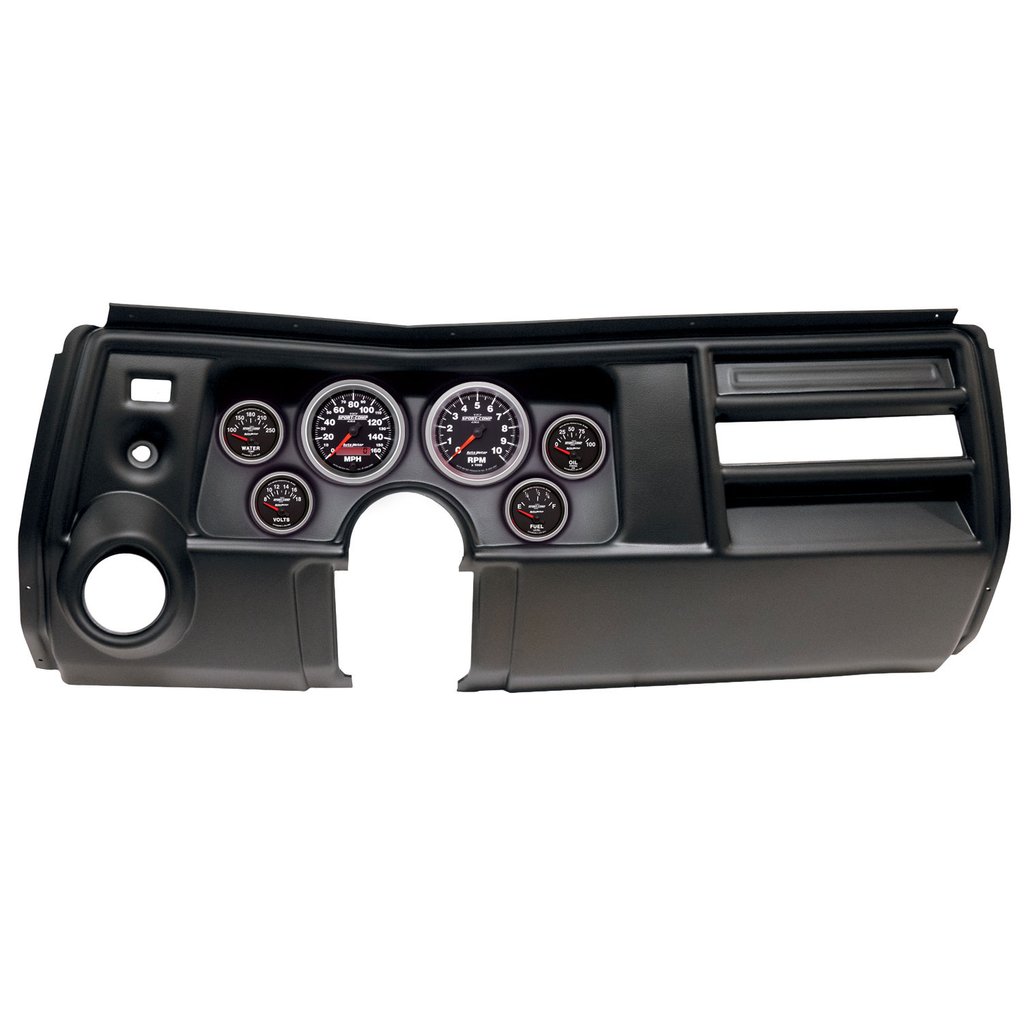 AutoMeter GAUGE KIT, 6 PC, (3 3/8" X2, 2 1/16" X4), CHEVY CHEVELLE VENT 69, SPORT-COMP II