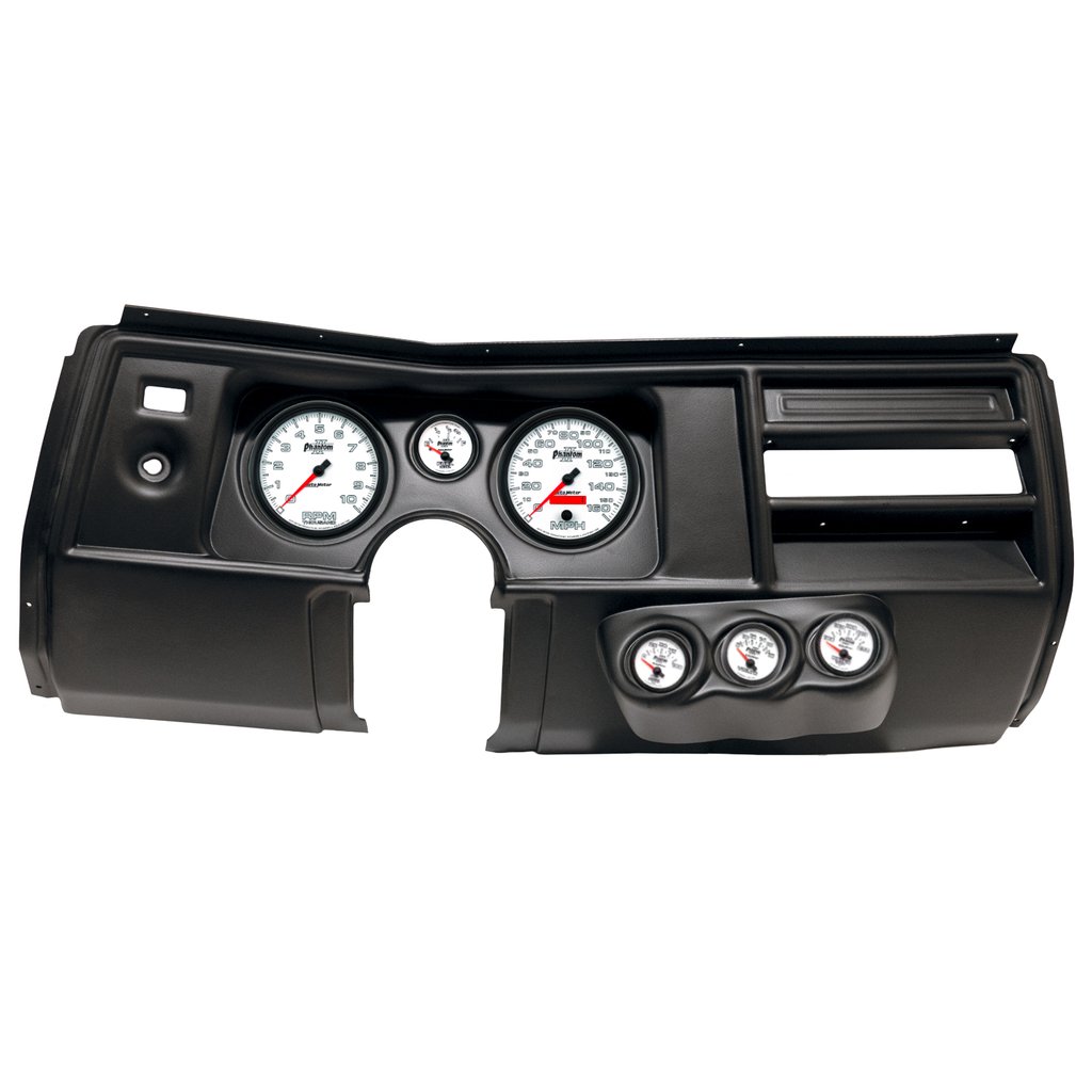 AutoMeter GAUGE KIT, 6 PC, (5" X2, 2 1/16" X4), CHEVY CHEVELLE NO VENT 69, PHANTOM II