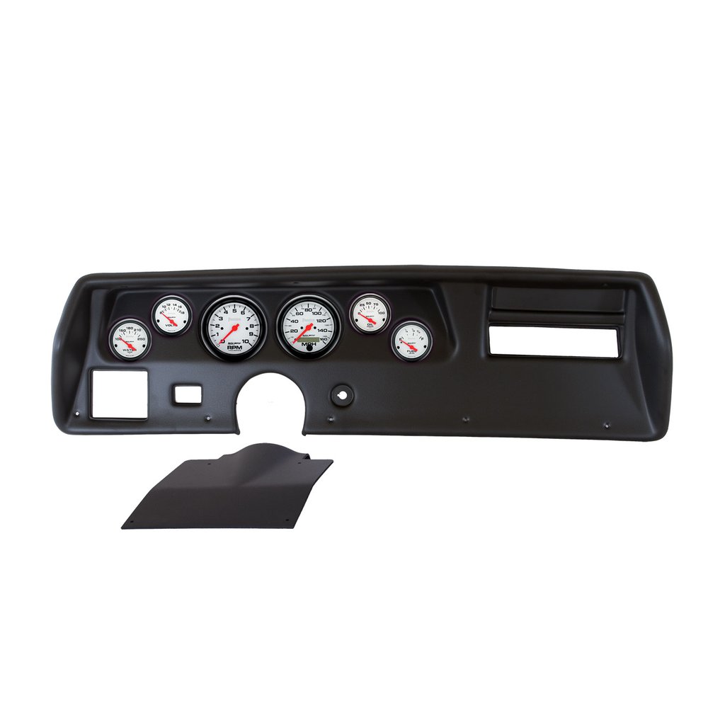AutoMeter GAUGE KIT, 6 PC, CHEVELLESS/ELCAMINO/MONTE 70-72, RPM/MPH/FUEL/OILP/WTMP/BAT, PHANTOM