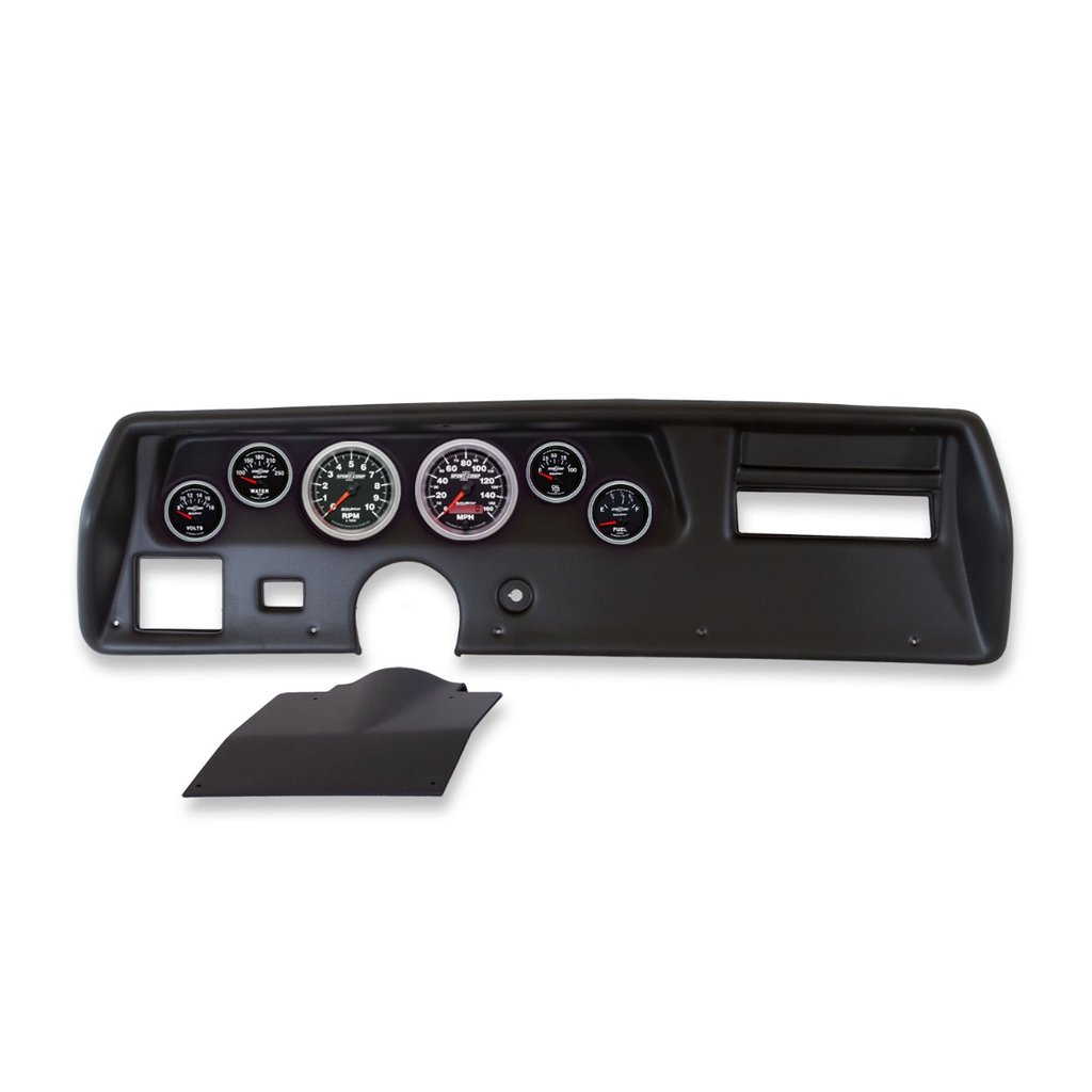 AutoMeter GAUGE KIT, 6 PC, CHEVELLESS/ELCAMINO/MONTE 70-72, RPM/MPH/FUEL/OILP/WTMP/BAT, SPORT-COMP II