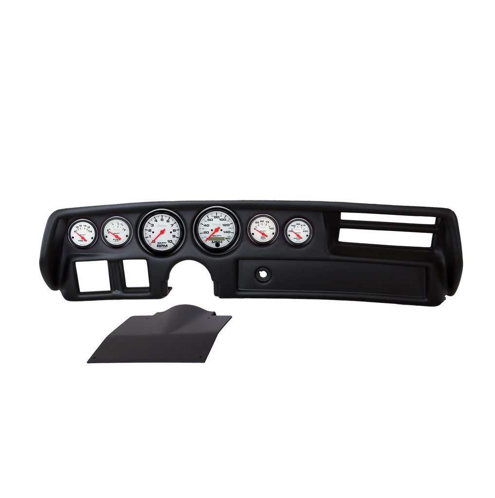 AutoMeter GAUGE KIT, 6 PC, CHEVELLE/ELCAMINO/MALIBU (NON SS) 70-72, RPM/MPH/FUEL/OILP/WTMP/VOLT, PHANTOM