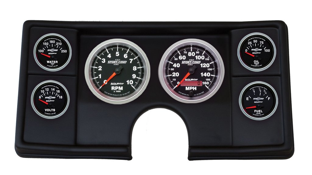 AutoMeter GAUGE KIT, 6 PC, MALIBU/EL CAMINO/MONTECARLO 82-87, SPORT-COMP II