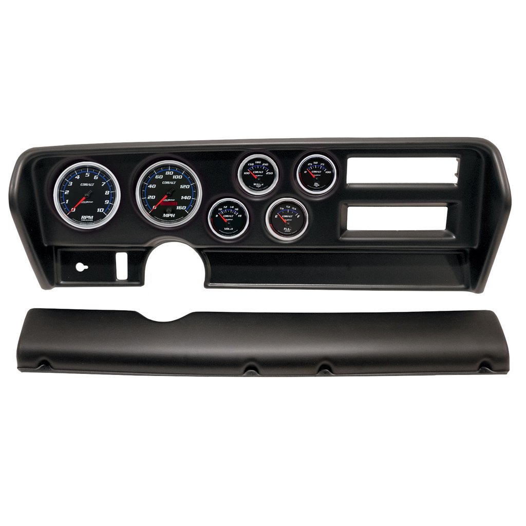 AutoMeter GAUGE KIT, 6 PC, (3 3/8" X2, 2 1/16" X4), PONTIAC GTO AC 70-72, COBALT