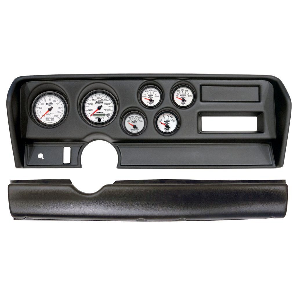 AutoMeter GAUGE KIT, 6 PC, (3 3/8" X2, 2 1/16" X4), PONTIAC GTO NO AC 70-72, PHANTOM II