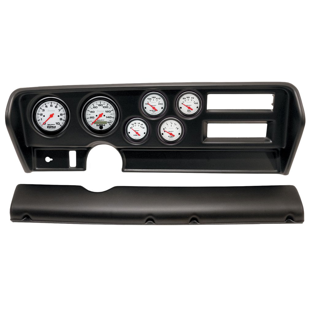 AutoMeter GAUGE KIT, 6 PC, (3 3/8" X2, 2 1/16" X4), PONTIAC GTO AC 70-72, PHANTOM