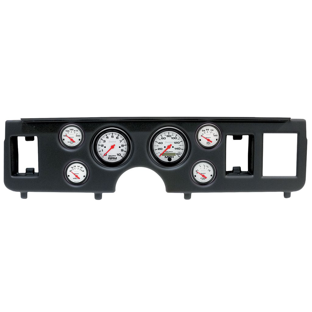 AutoMeter GAUGE KIT, 6 PC, (3 3/8" X2, 2 1/16" X4), FORD MUSTANG 79-86, PHANTOM