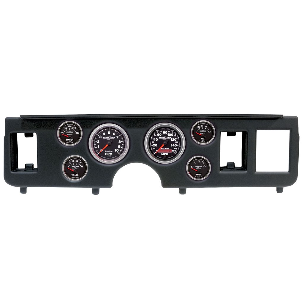 AutoMeter GAUGE KIT, 6 PC, (3 3/8" X2, 2 1/16" X4), FORD MUSTANG 79-86, SPORT-COMP II