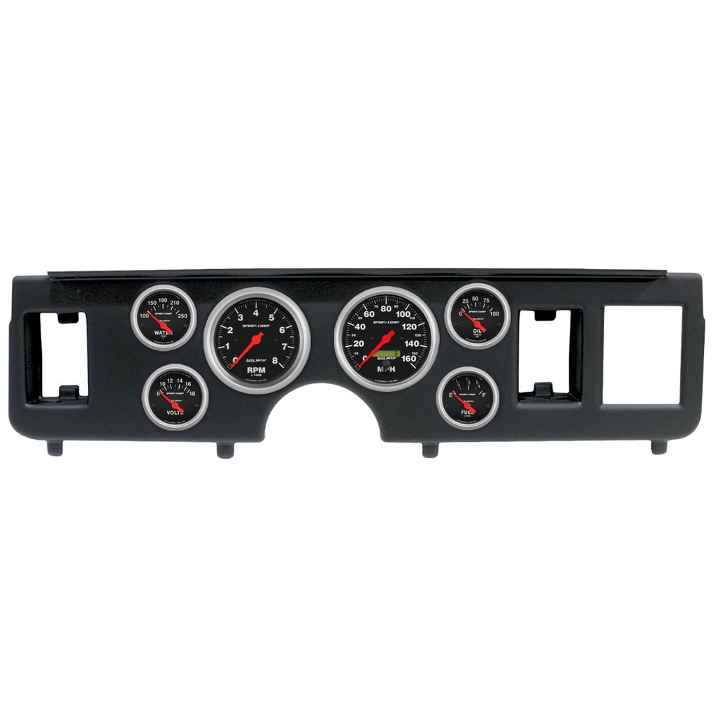 AutoMeter GAUGE KIT, 6 PC, (3 3/8" X2, 2 1/16" X4), FORD MUSTANG 79-86, SPORT-COMP