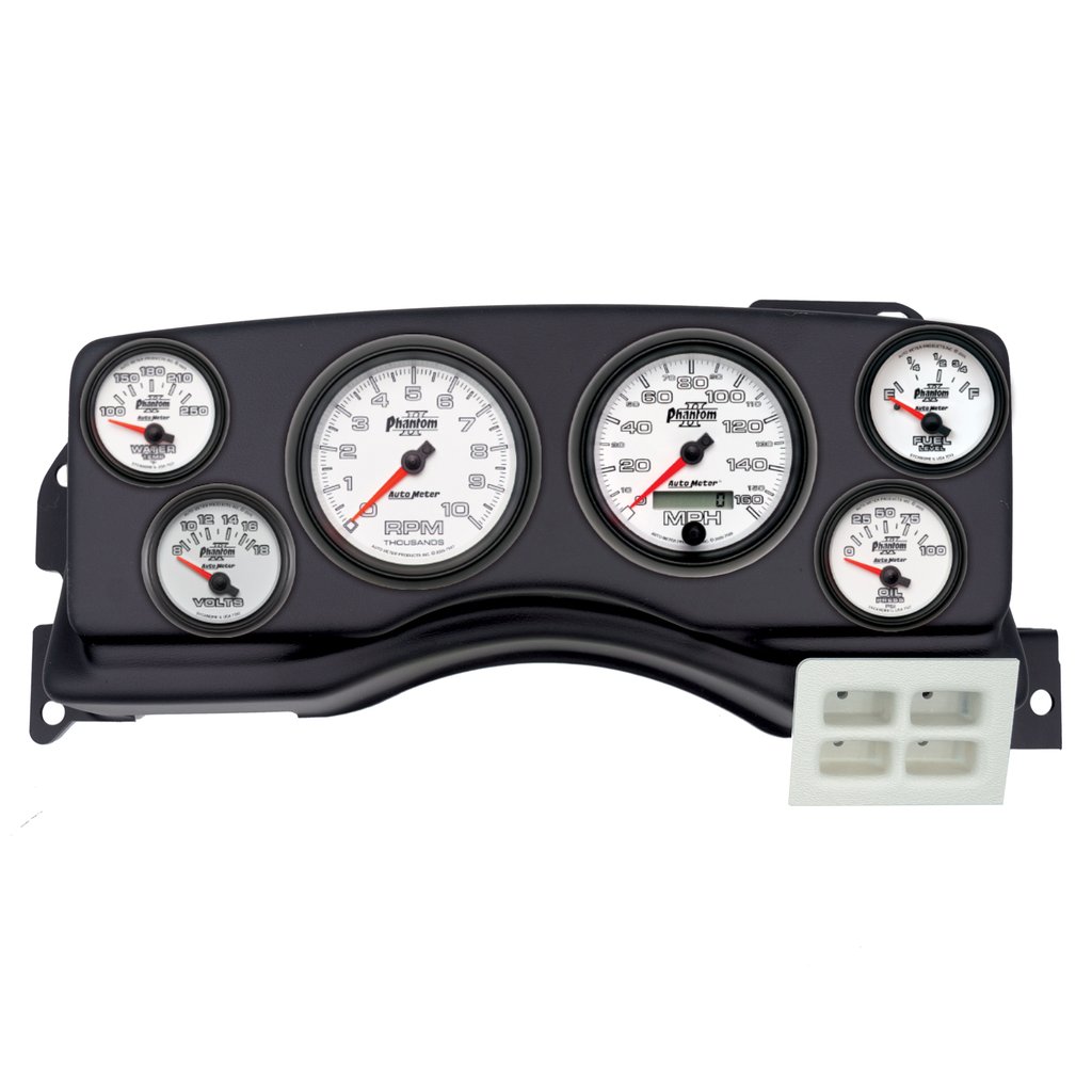 AutoMeter GAUGE KIT, 6 PC, (3 3/8" X2, 2 1/16" X4), FORD MUSTANG 87-89, PHANTOM II