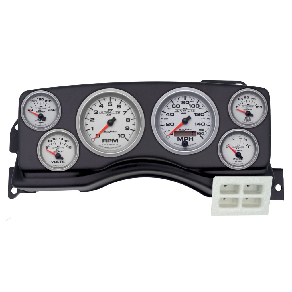 AutoMeter GAUGE KIT, 6 PC, (3 3/8" X2, 2 1/16" X4), FORD MUSTANG 87-89, ULTRA-LITE II